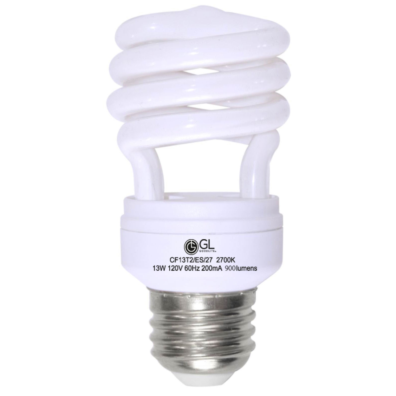 Goodlite 18-Watt CFL 1250-Lumen Warm White T2 Spiral Light Bulbs (Pack of 25) - Warm White - Warm White - Mycitystee