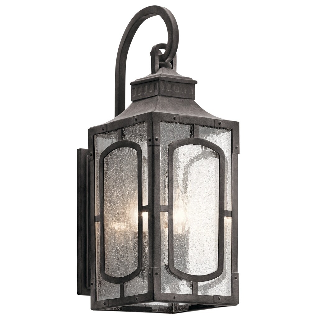 Kichler Lighting Bay Village Collection 2-light Weathered Zinc Outdoor Wall Lantern - Mycitystee