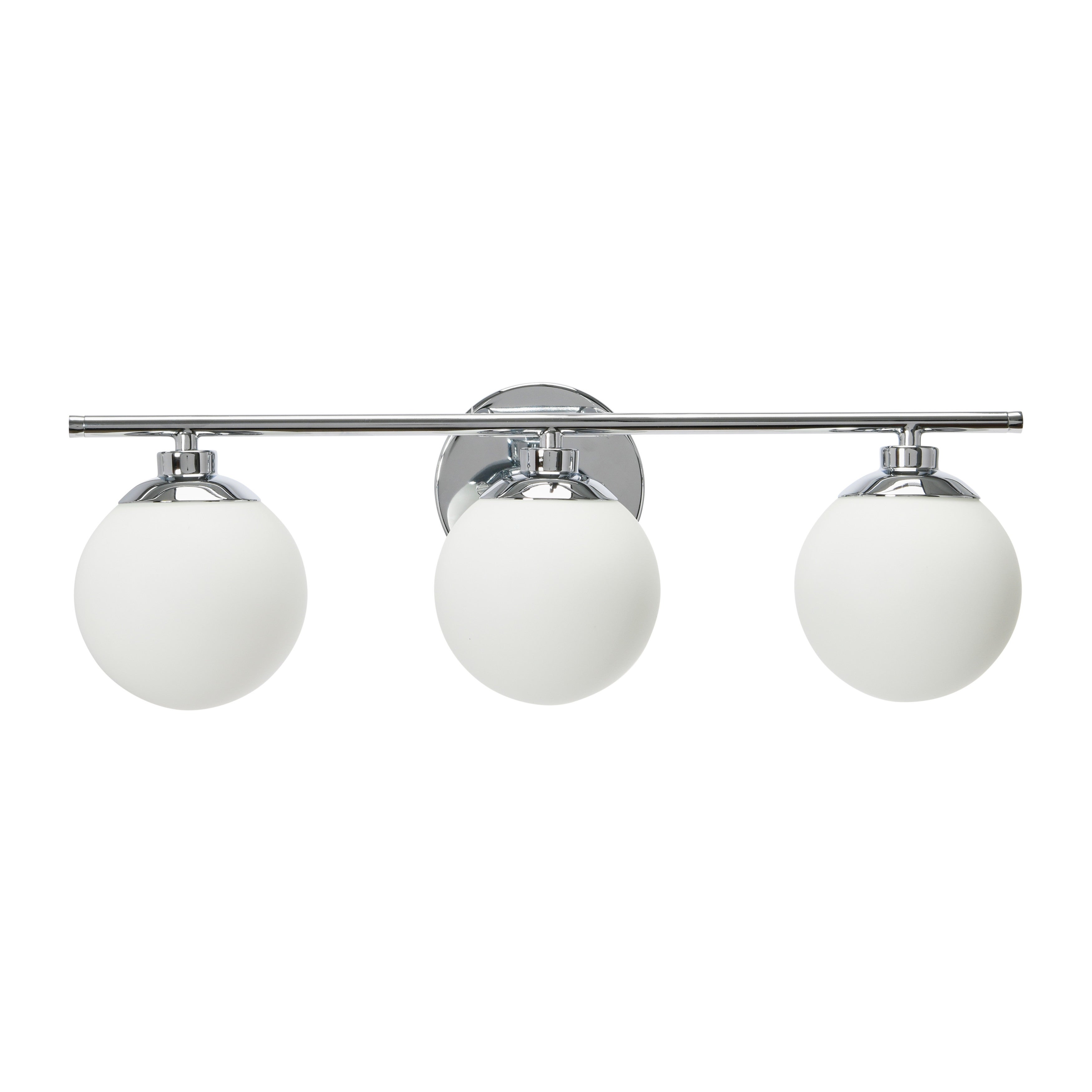 Robert Stevenson Lighting Lorne - Metal and Frosted Glass 3-Light Vanity Light - Mycitystee
