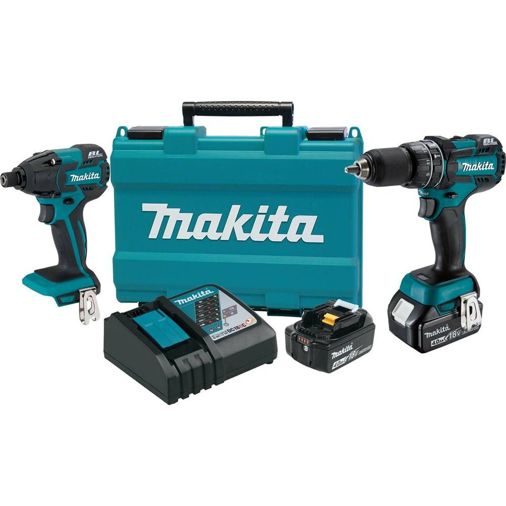 Makita 18V LXT Lithium-Ion Brushless Cordless 2-Piece Combo Kit XT248MB from Makita - Mycitystee