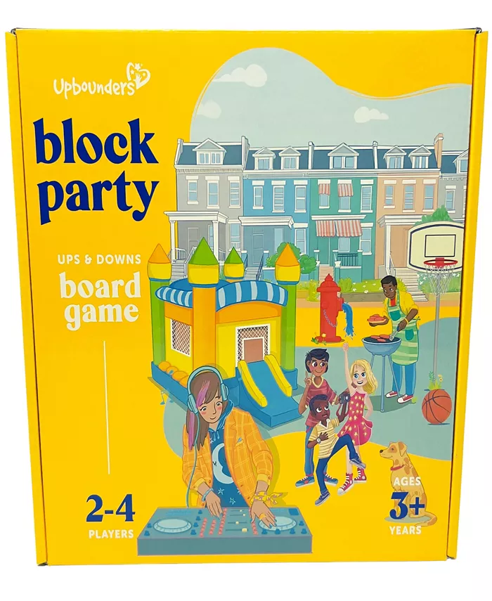 Upbounders Block Party Board Game for Kids Classic Ups and Downs Multicultural - Mycitystee