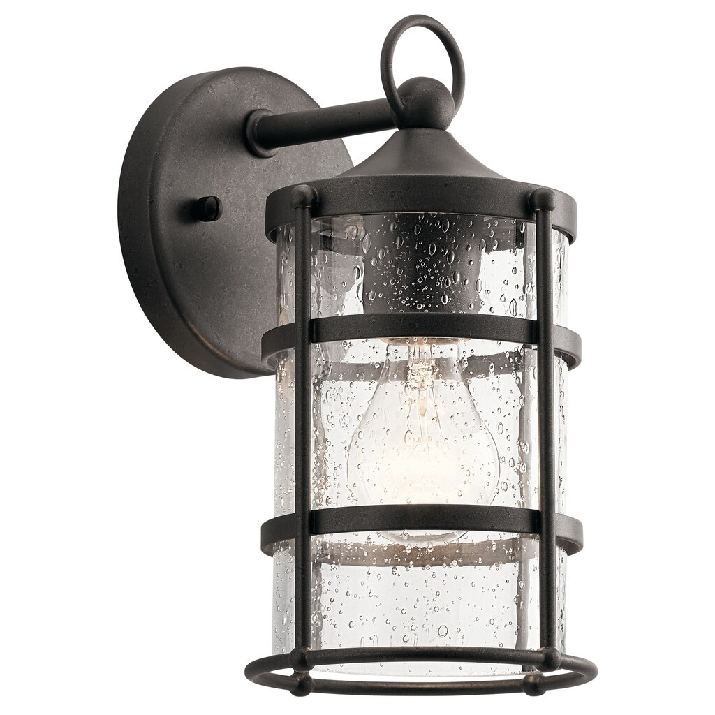 Kichler Lighting Mill Lane Collection 1-light Anvil Iron Outdoor Wall Lantern Shopping - The Best Deals on Outdoor Wall Lanterns | 25555235 - Mycitystee