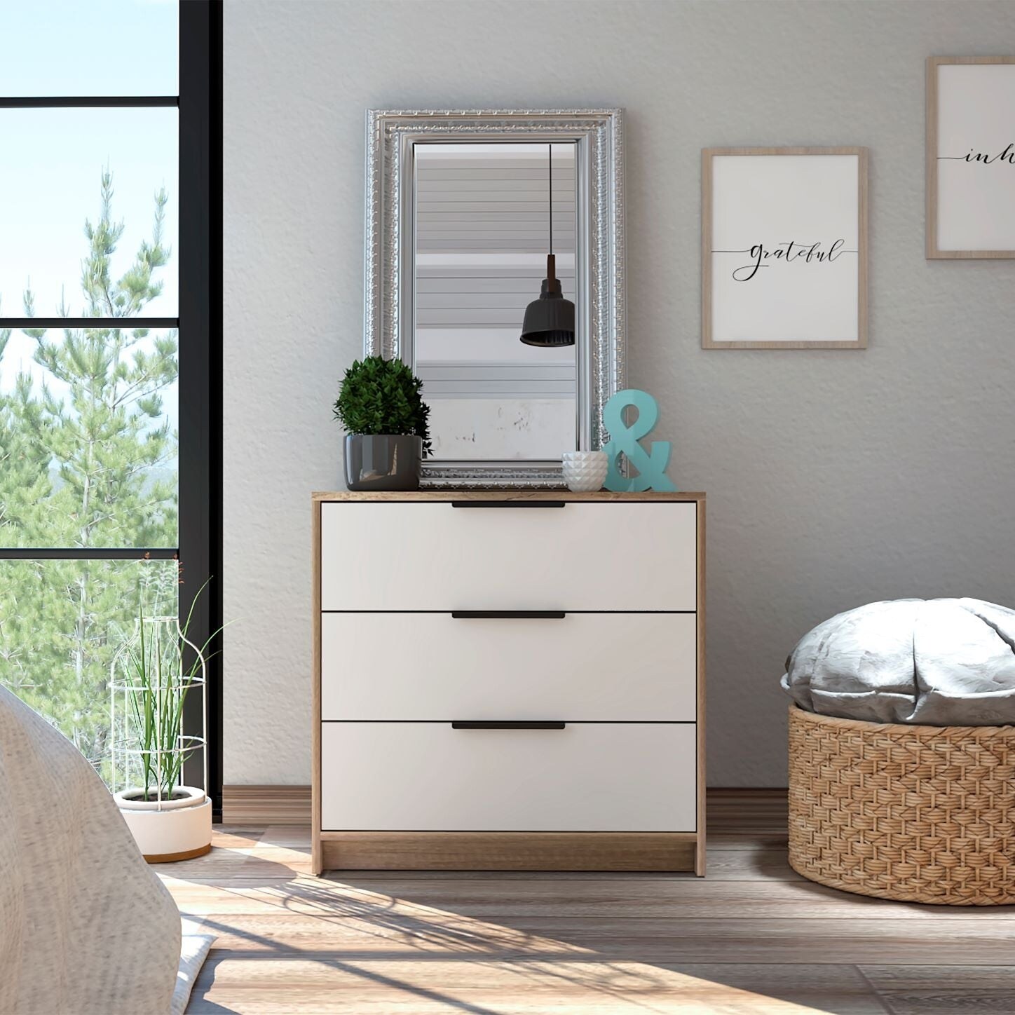 Boahaus Alva Dresser (Brown - White) - - 36266510 - Mycitystee