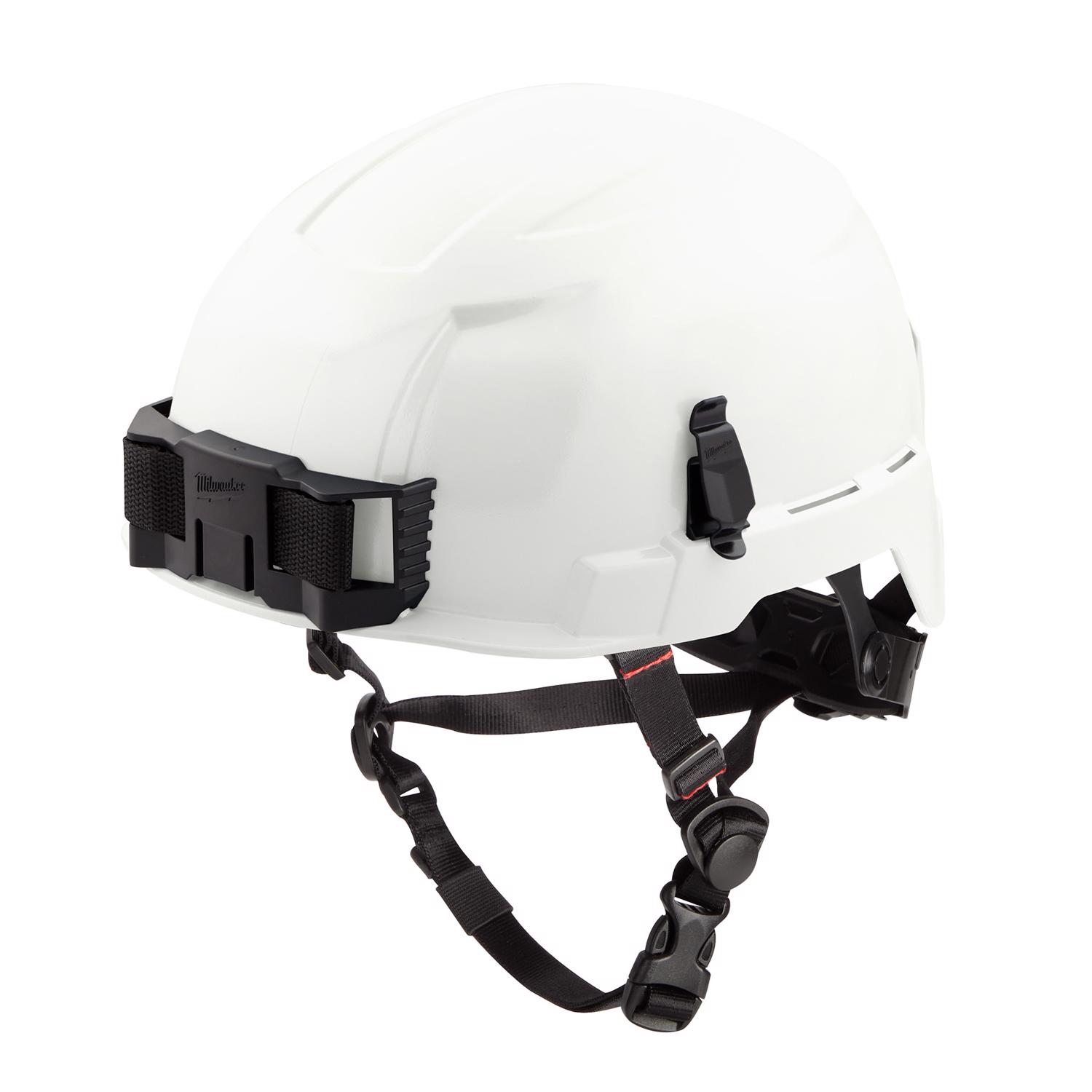 Milwaukee BOLT Ratchet Type II Class E Non-Vented Safety Helmet White - Mycitystee