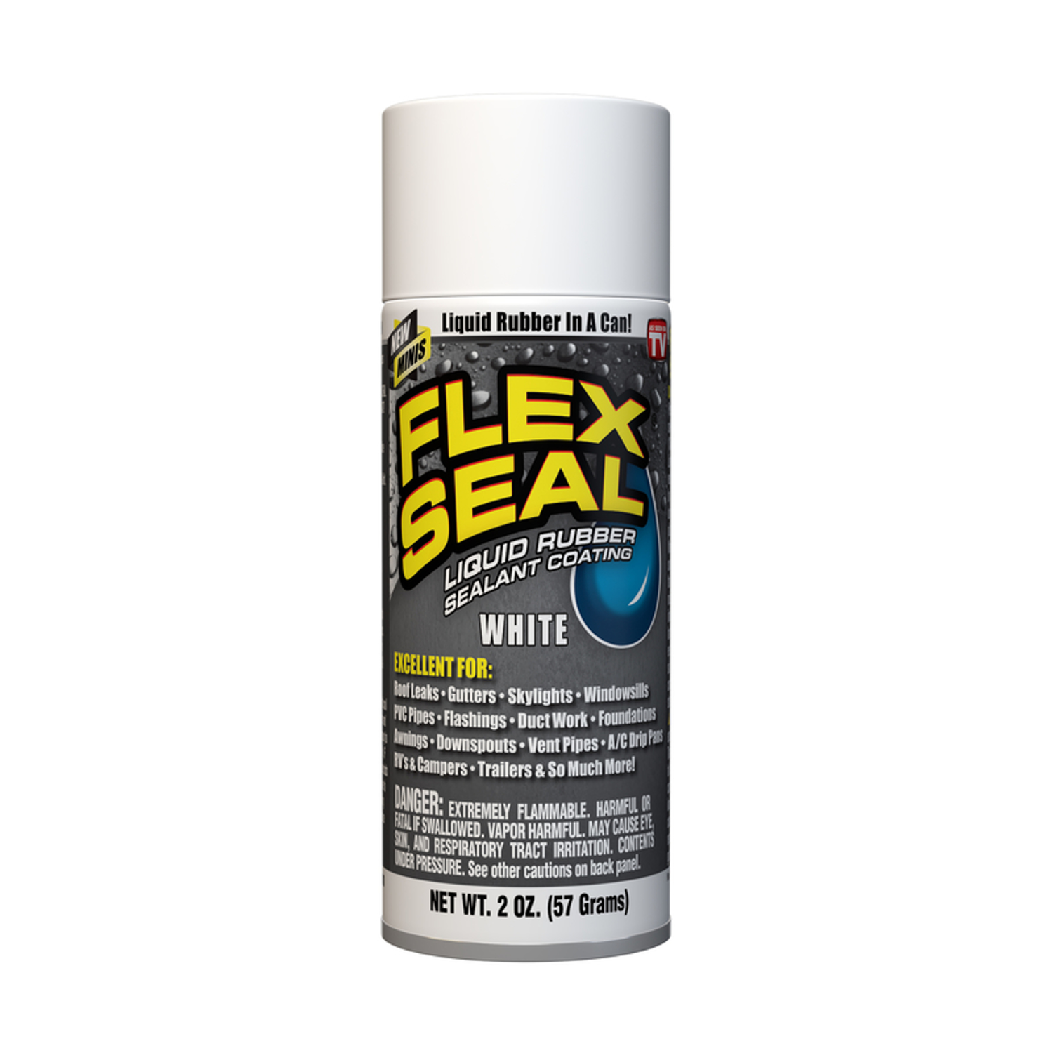 FLEX SEAL Family of Products FLEX SEAL MINI White Rubber Spray Sealant 2 oz - Mycitystee