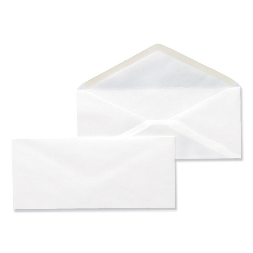 Universal Open-Side Business Envelope， #10， Monarch Flap， Gummed Closure， 4.13 x 9.5， White， 500/Box (35210) - Mycitystee