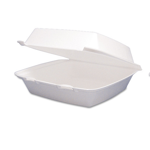 Dart Foam Hinged Lid Containers， 9.25 x 9.5 x 3， 200/Carton (95HT1R) - Mycitystee