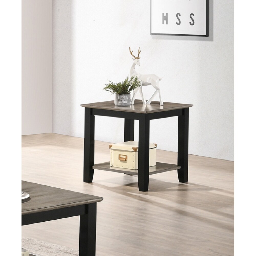 Modern End Table With Open Shelf - Mycitystee