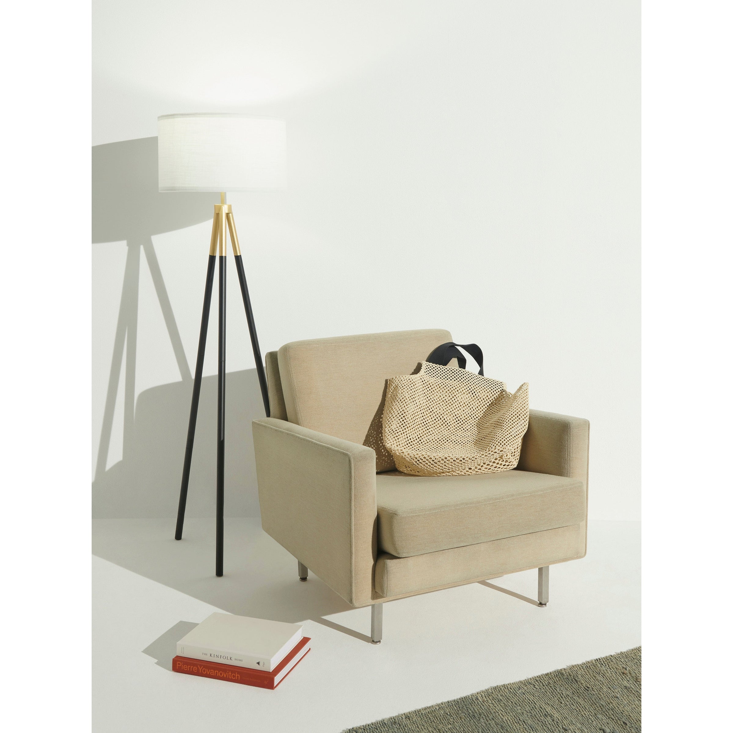 Brightech Levi LED Floor Lamp - Brass. - Mycitystee