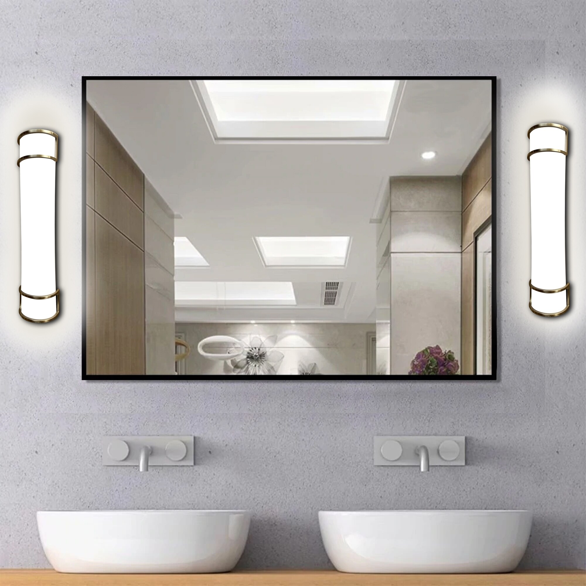 Honfleur 1-Light Dimmable LED Brushed Nickel Vanity Light - Brushed Nickel - Mycitystee