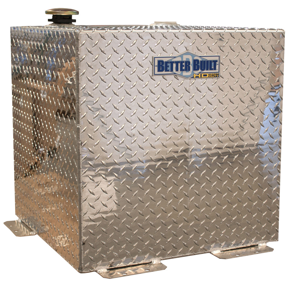 50 Gallon HD Series Square Transfer Tank, ALUMINUM, BRITE - Mycitystee