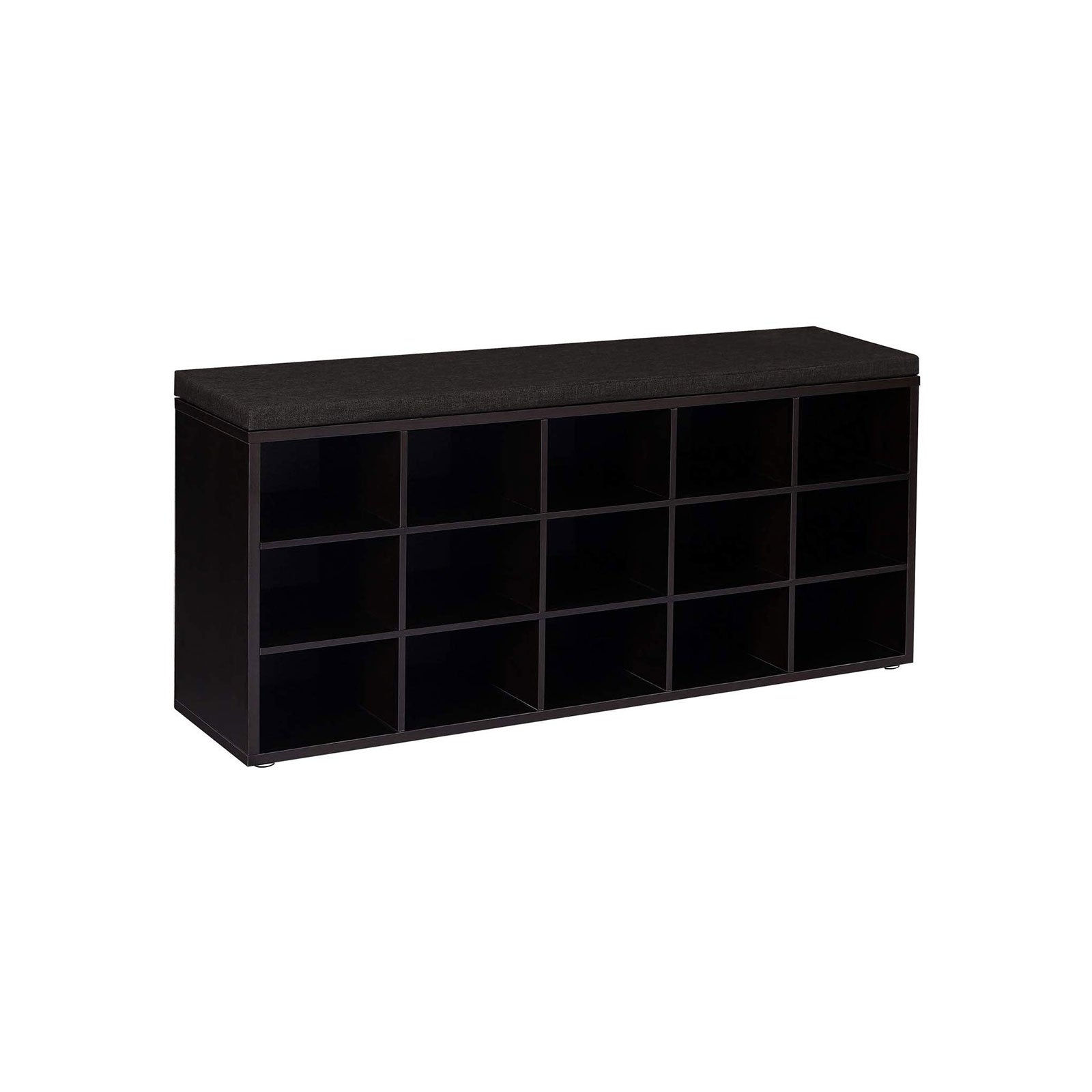 VASAGLE Shoe Bench with CushionEspresso + Brown - Mycitystee