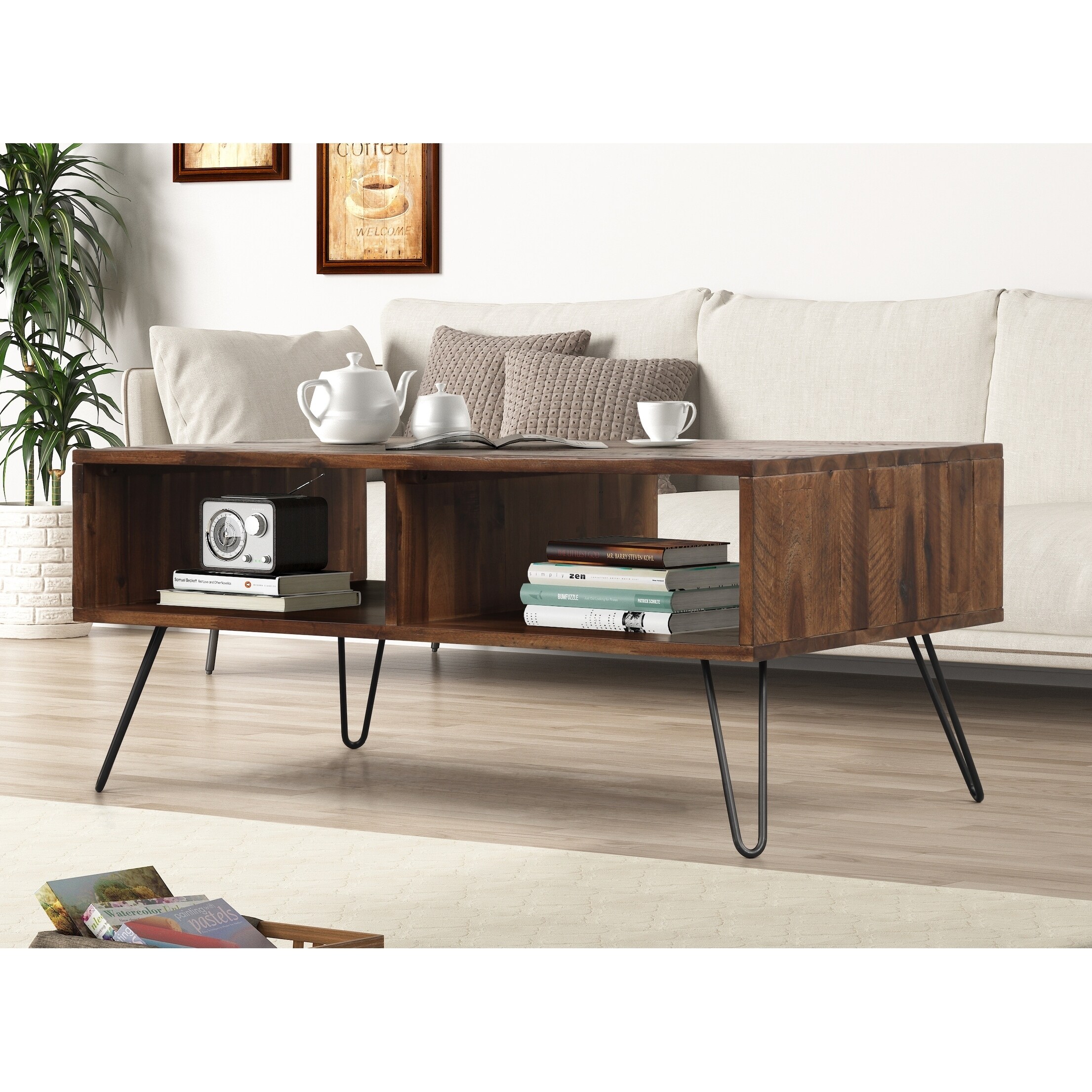 Camila Dark Brown Coffee Table - Mycitystee