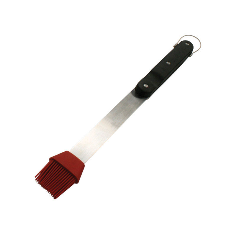 Grill Mark Silicone/Steel Black/Red/Silver Grill Basting Brush 1 pc - Mycitystee
