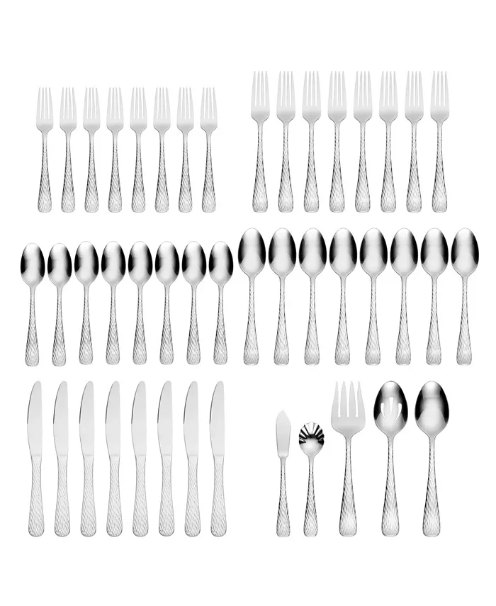 Hampton Forge Melody Hammered 45 Piece Set， Service for 8 - Mycitystee