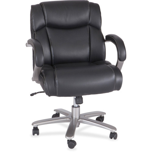 Safco Big and Tall Leather Mid-Back Task Chair (3504BL) - Mycitystee