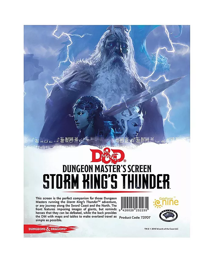 Gale Force Nine Storm Kings Thunder Dungeon Master's Screen Tabletop RPG DM Screen Dungeons Dragons - Mycitystee