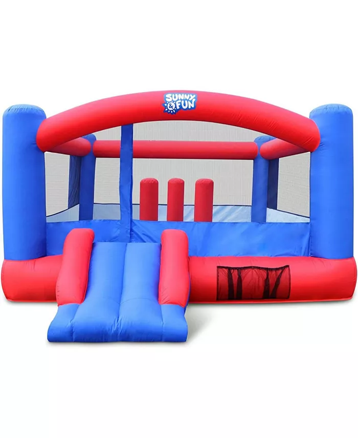 Sunny Fun Bounce House， Inflatable Bouncy House with Toddler Slide - Mycitystee