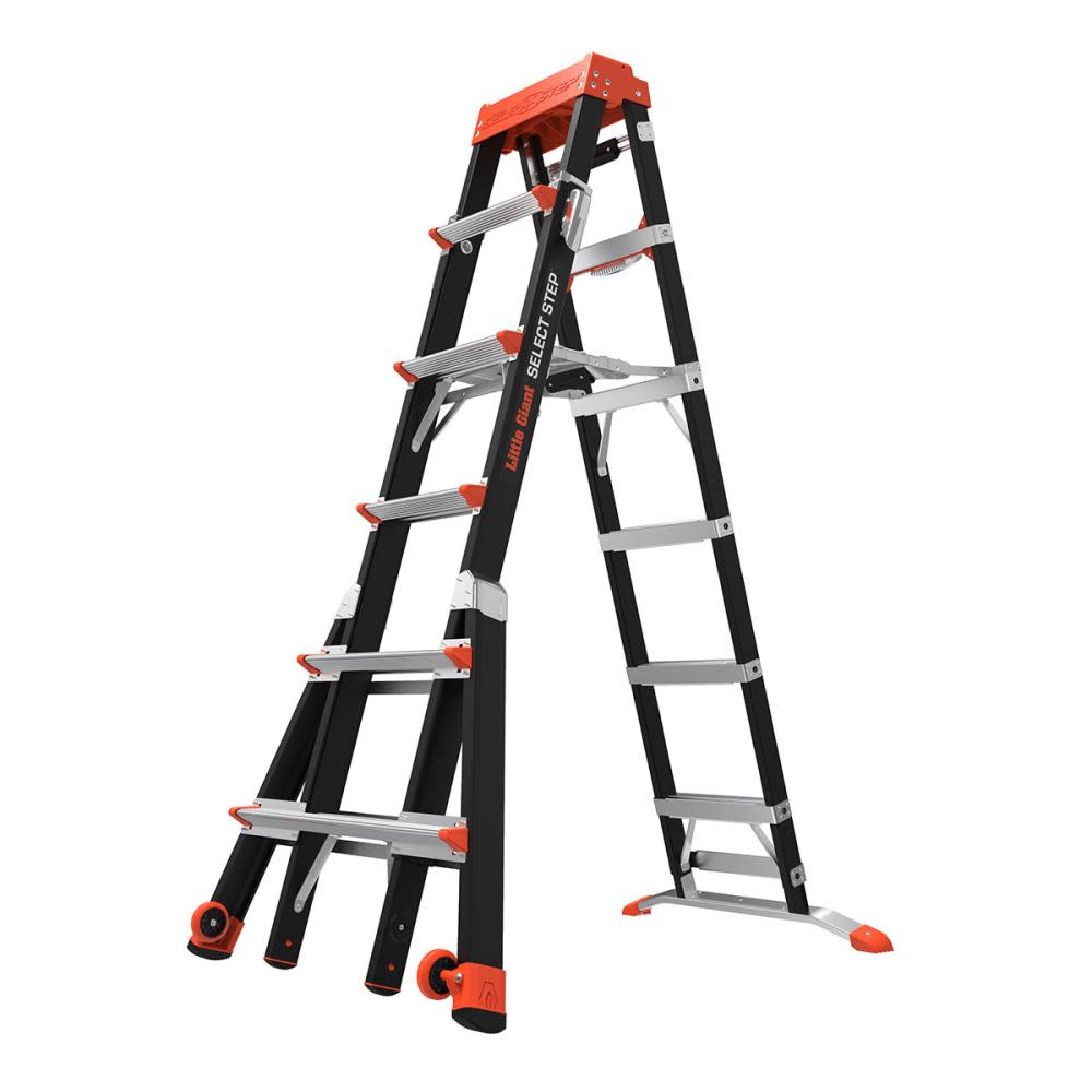 Select Step M6 Fiberglass Type 1AA Adjustable Step Ladder - Mycitystee