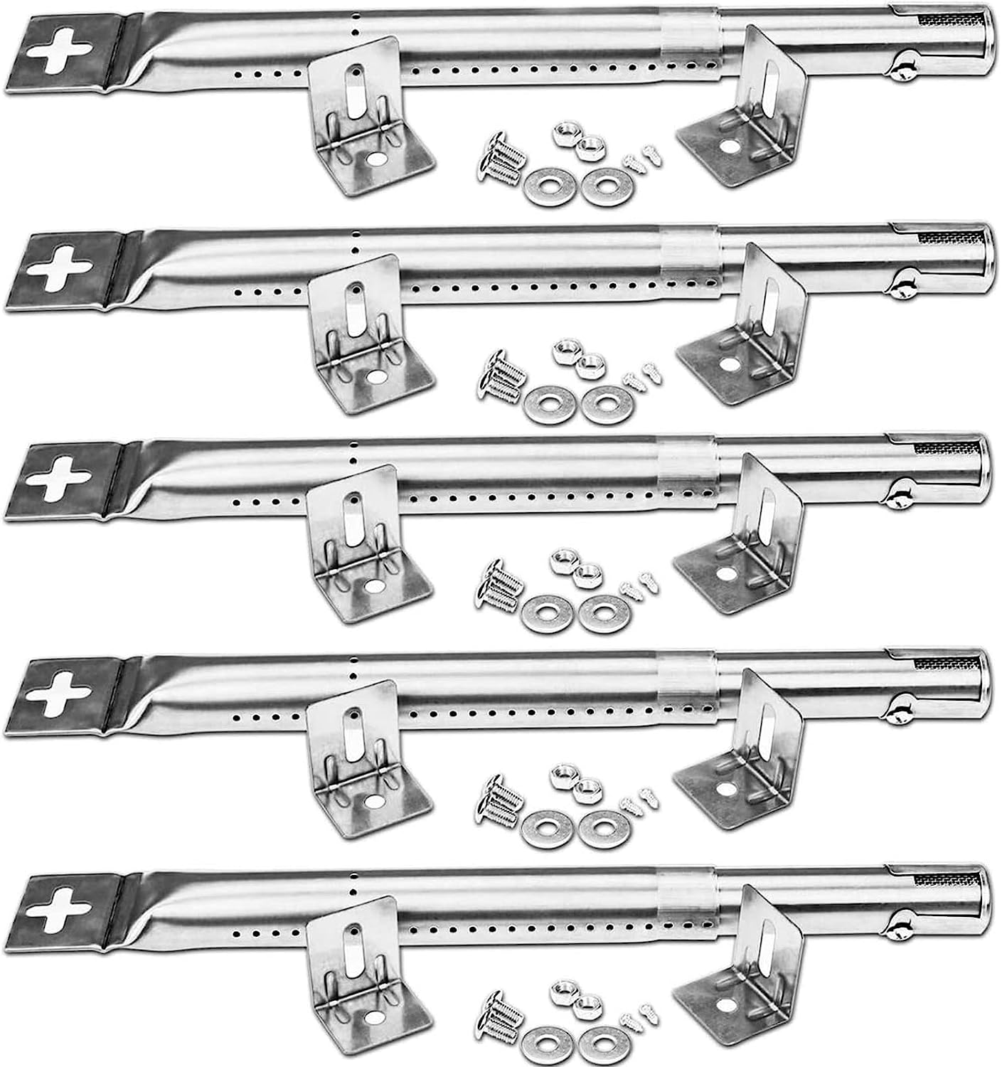 Burner Tubes for Char-broil 5 Burner 461271108, 463260207, 463260707, 463260708, 463264407, 463271108, Quantum 463272108 Gas Grills - Mycitystee