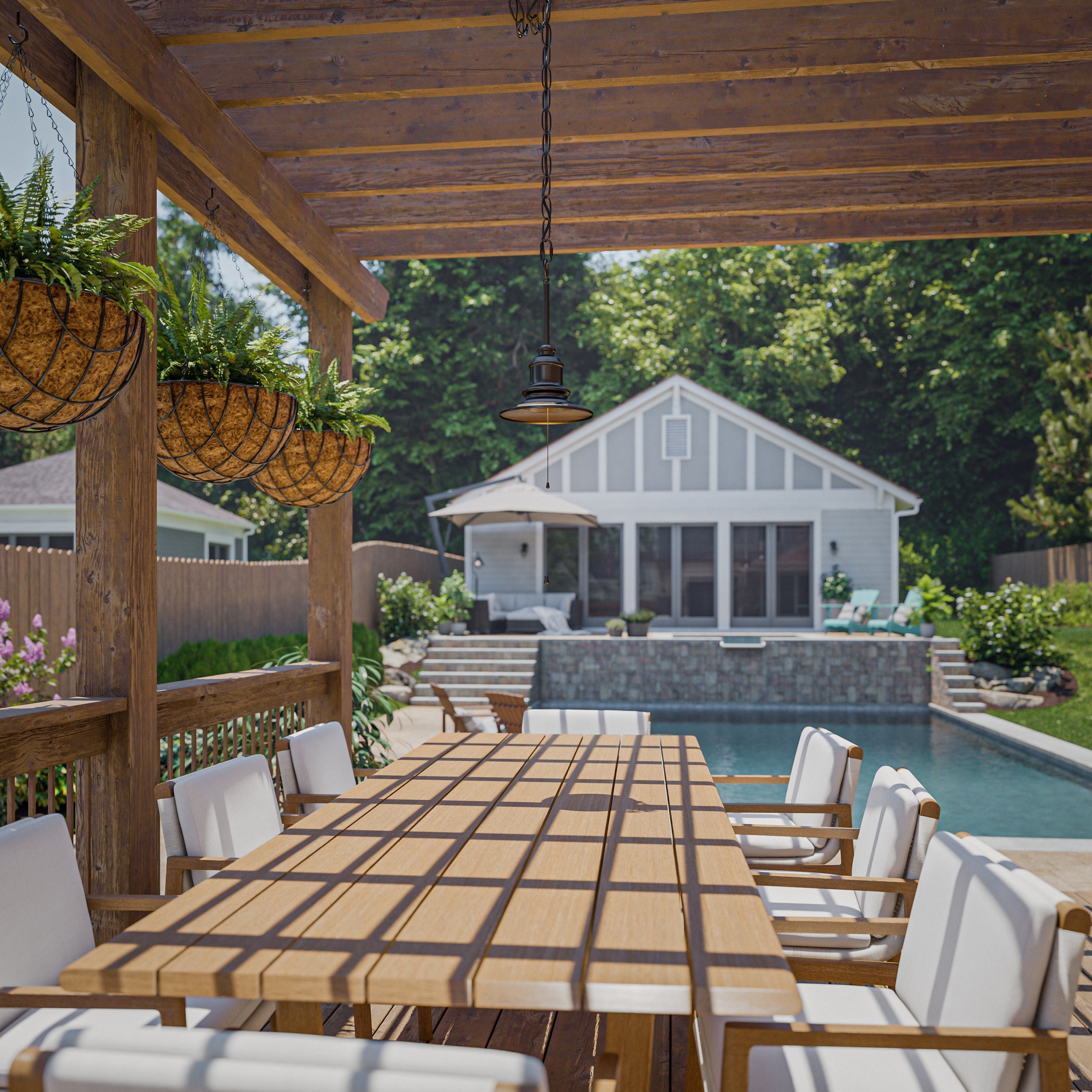 Visp Oil Rubbed Bronze with Copper Highlight 1 Light Outdoor Pendant - Mycitystee