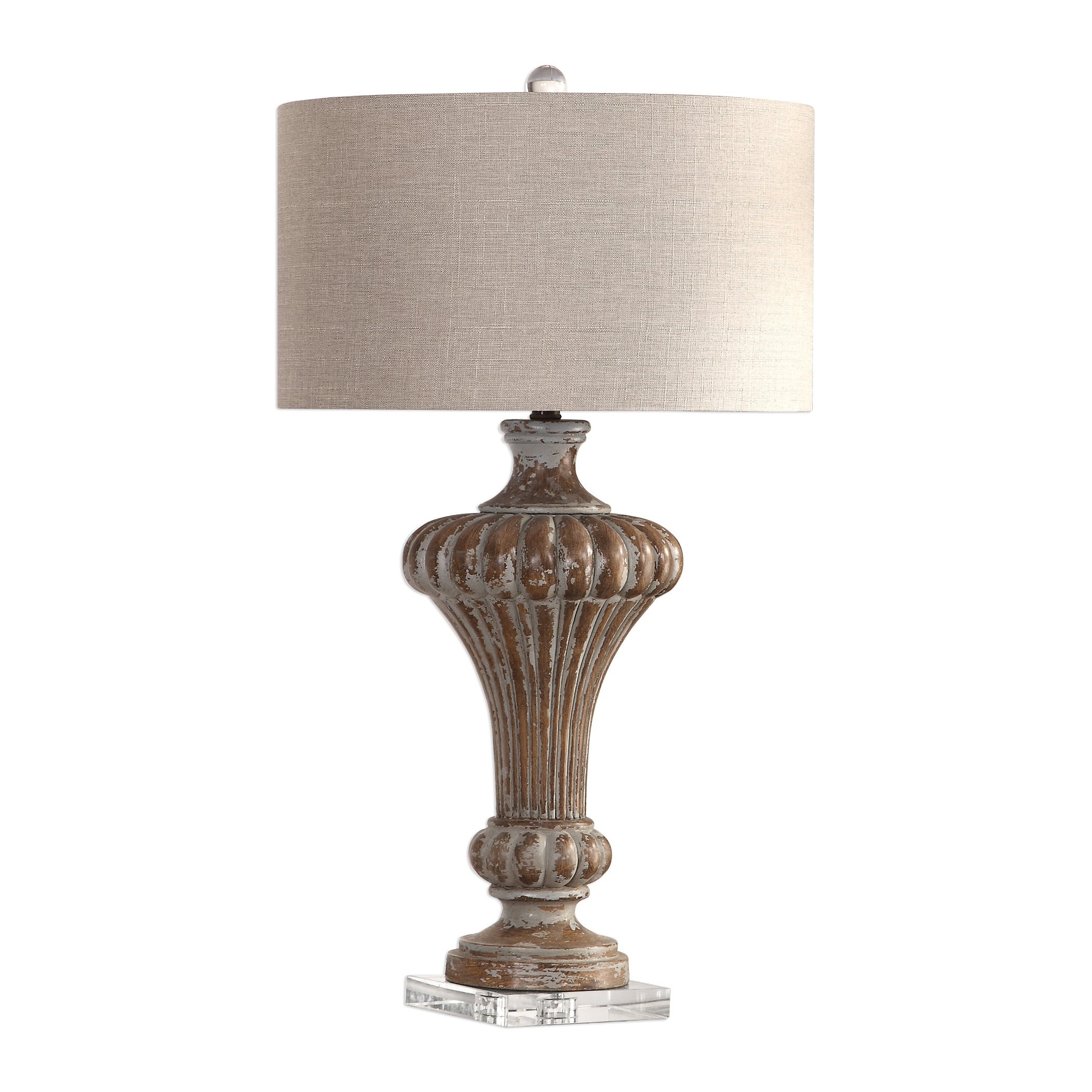 Uttermost Treneece Distressed Antique Grey 1-light Table Lamp - Mycitystee