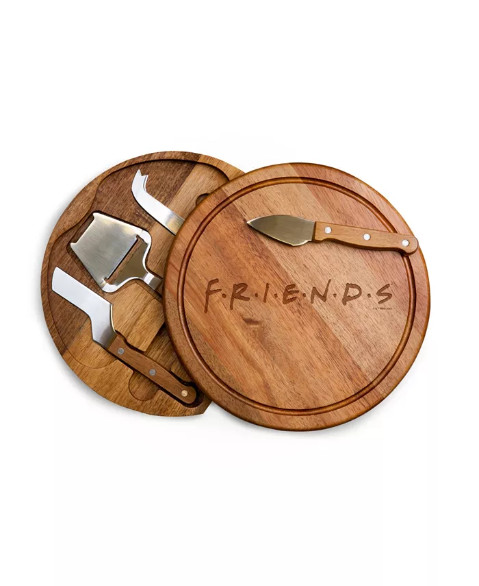 Toscana Friends Acacia Circo 5 Piece Cheese Cutting Board Tools Set - Mycitystee