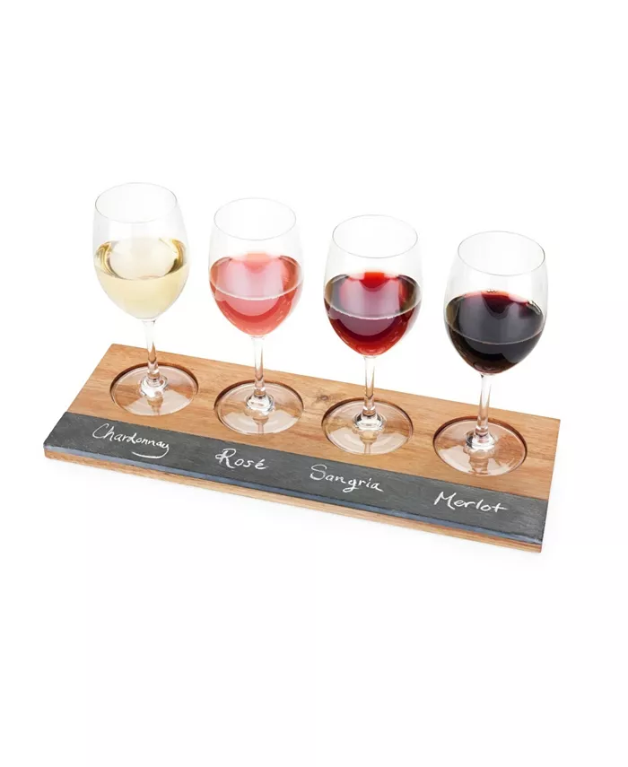 Twine Acacia Wood Wine Flight Board - Mycitystee