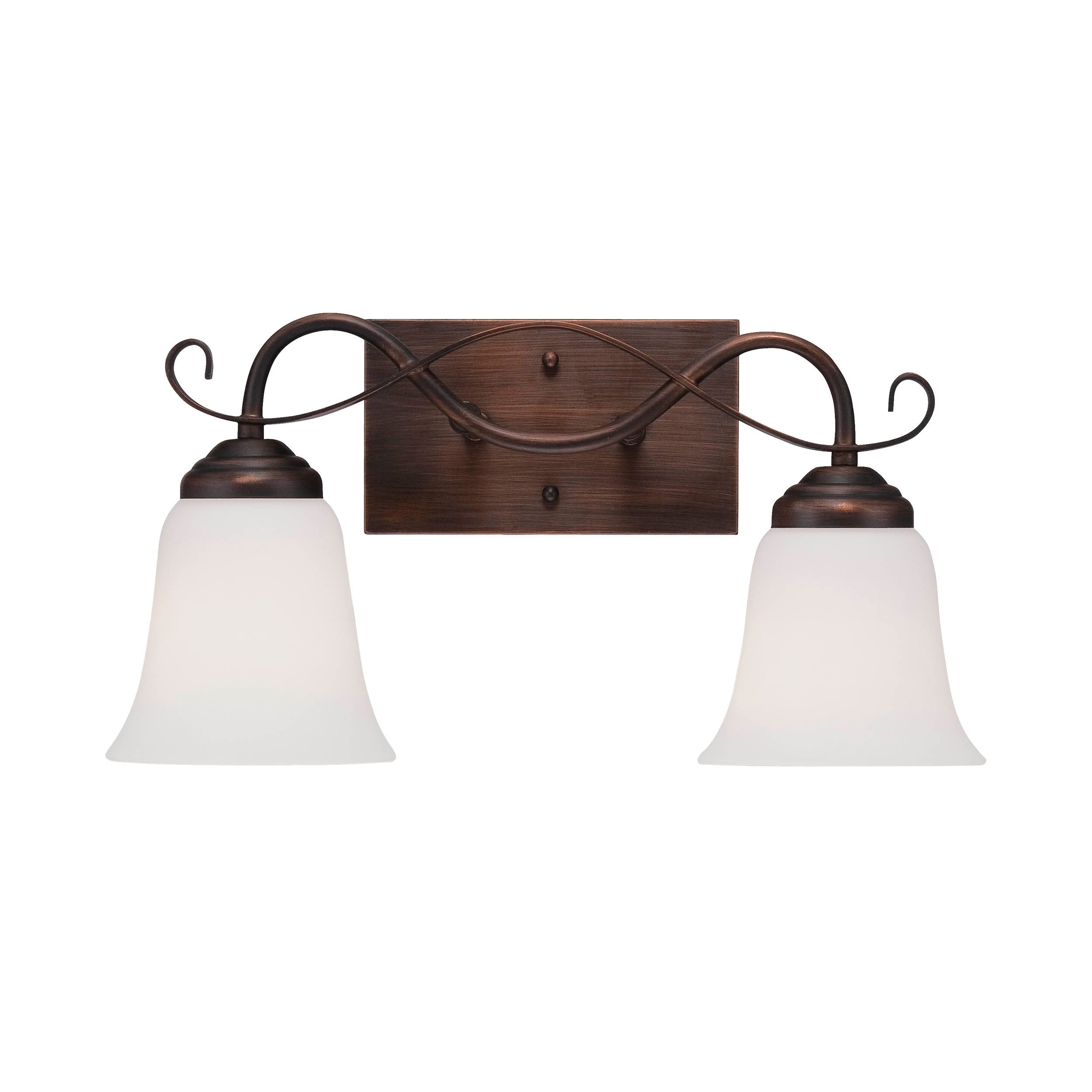 Kingsport Metal Bathroom Vanity Light in Rubbed Bronze- 2 Lights - Mycitystee