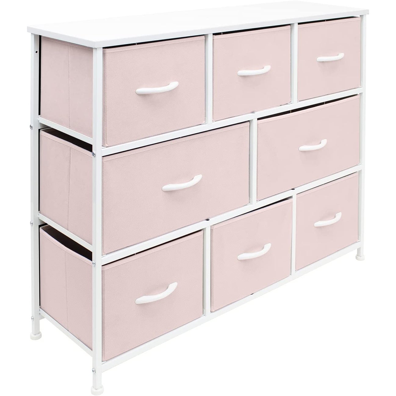Sorbus White Frame Bold Color 8-drawer Dresser - - 34508383 - Mycitystee