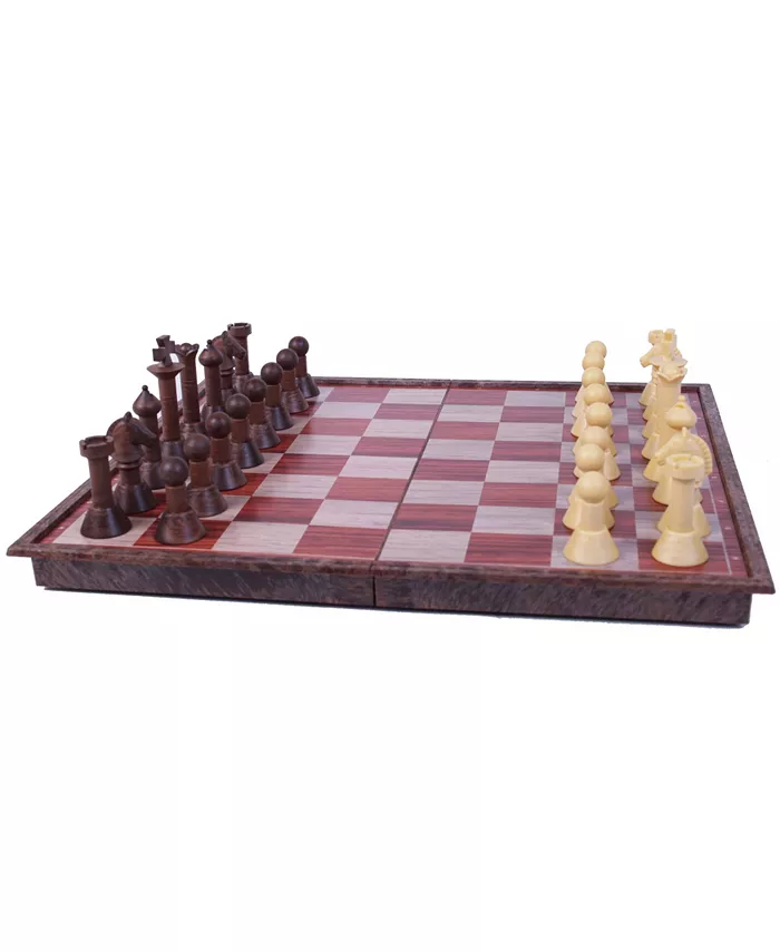 John N. Hansen Co. Wood Magnetic Chess Set - Mycitystee