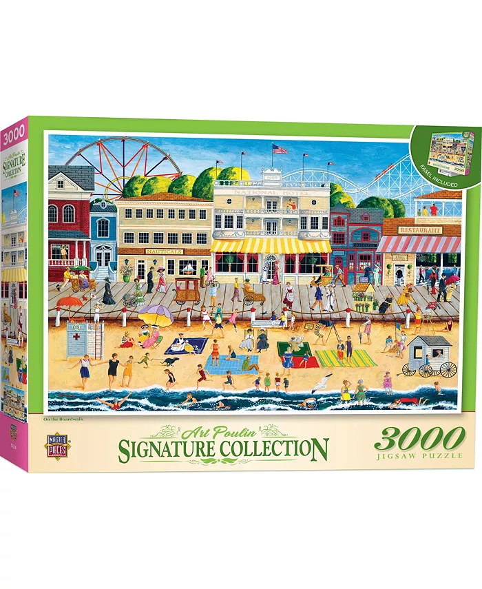 MasterPieces Puzzles Signature - On the Boardwalk 3000 Piece Puzzle By Art Poulin - Mycitystee
