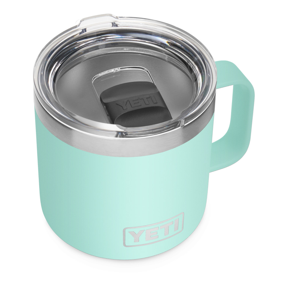 Yeti Rambler Mug with MagSlider Lid 14oz， Seafoam - Mycitystee