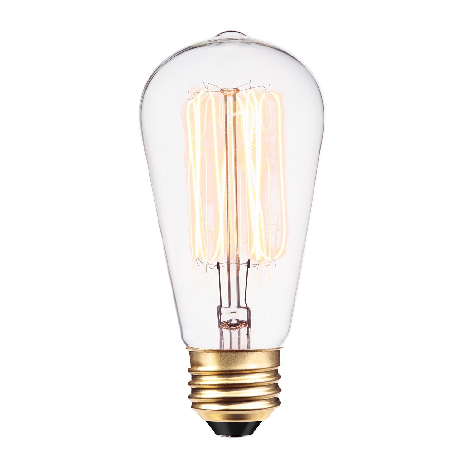 Globe Electric 01321 Single Vintage Edison 60W 2700K Dimmable S60 Medium (E26) Incandescent Bulb - Soft White - Mycitystee
