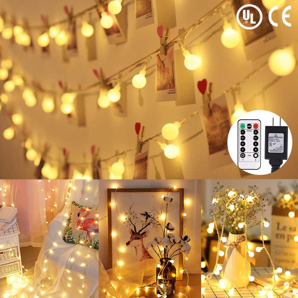 33ft 100 LED Globe String Lights Plug in - Medium Shopping - The Best Deals on String Lights | 33558860 - Mycitystee