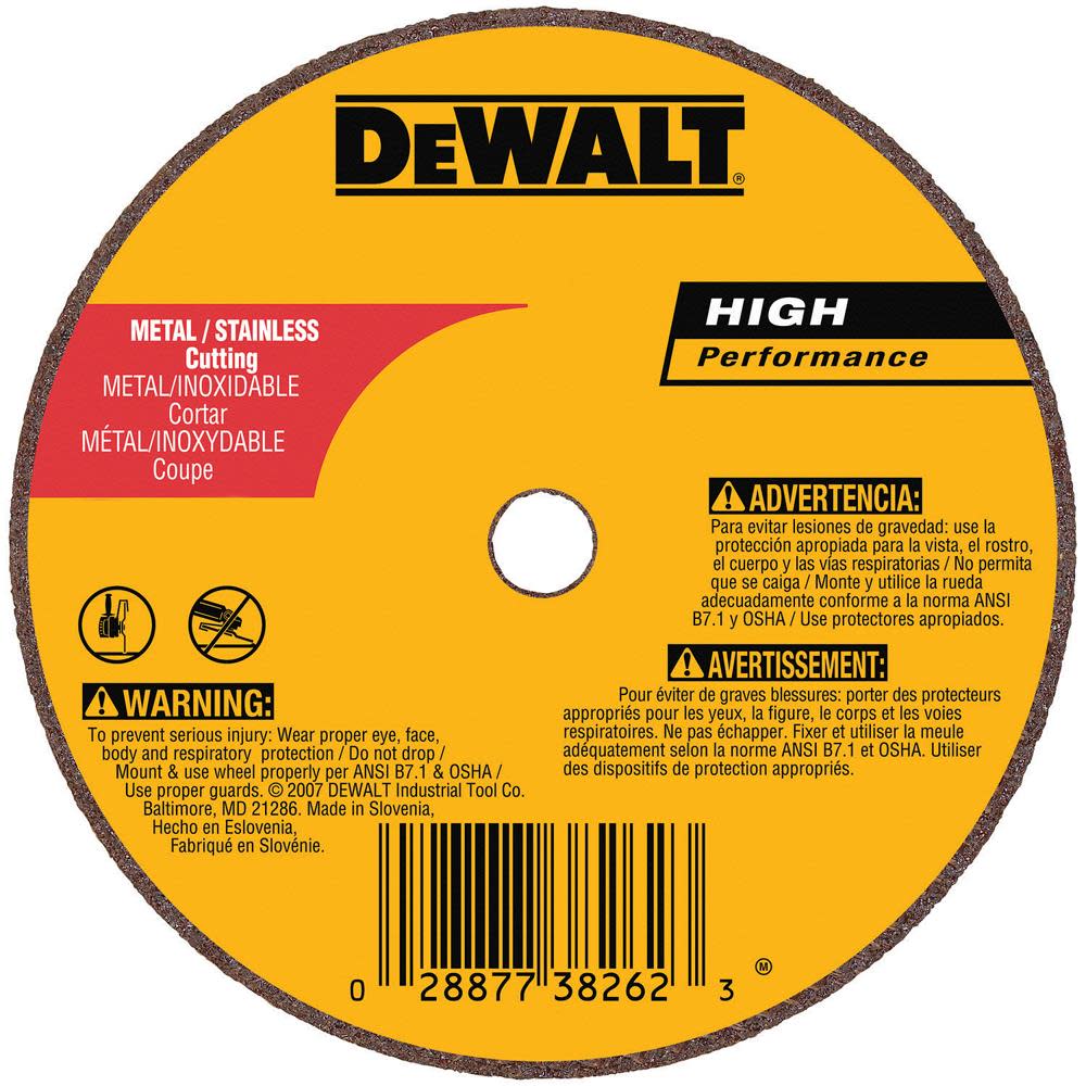 DEWALT 4 In. x 1/16 In. x 3/8 In. A36T Fast Cutting Wheel DW8716 from DEWALT - Mycitystee