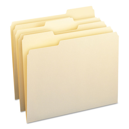 Smead Manila File Folders， 1/3-Cut Tabs， Letter Size， 100/Box (10330) - Mycitystee