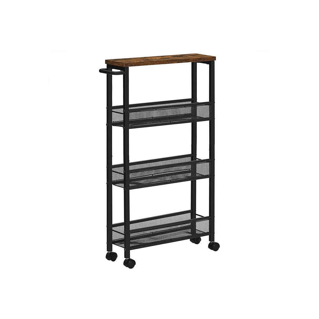 VASAGLE Storage Cart with HandleRustic/5.1