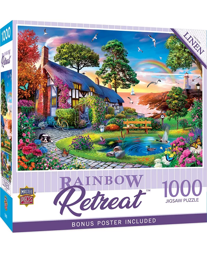 MasterPieces Puzzles Retreats - Over the Rainbow 1000 Piece Adult Jigsaw Puzzle - Mycitystee