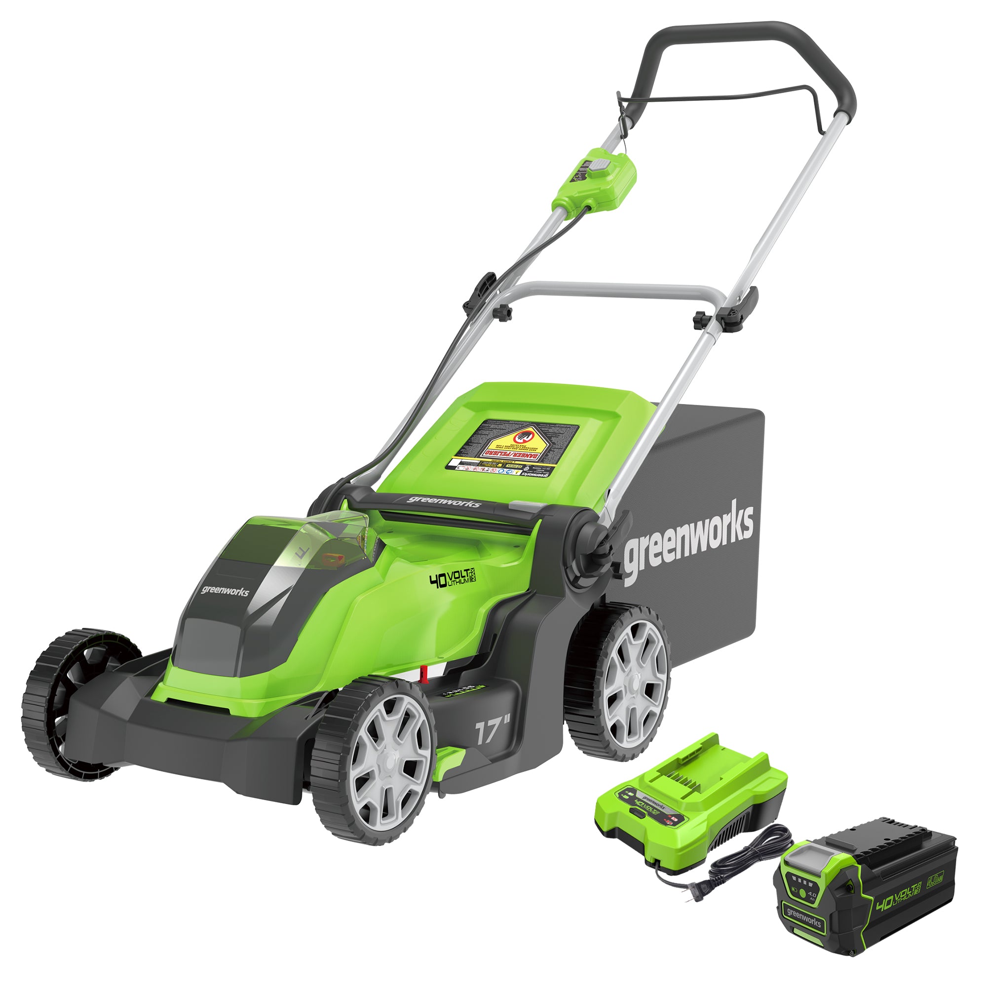 40V 17-Inch Cordless Lawn Mower | Greenworks - Mycitystee