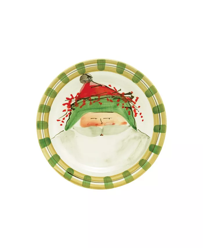 VIETRI Old St. Nick Green Salad Plate - Mycitystee