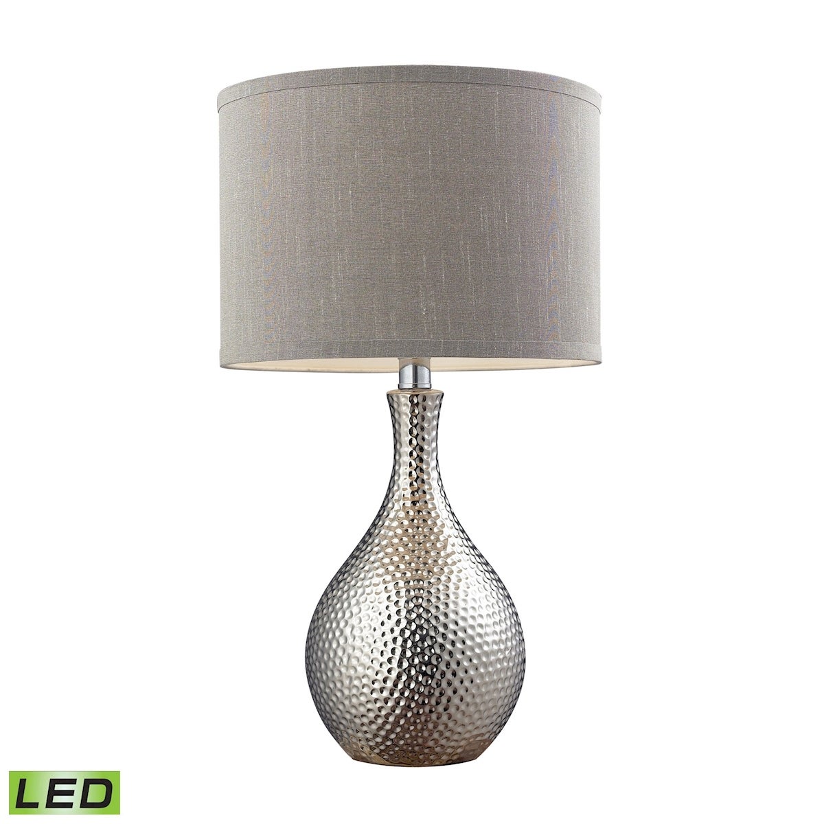 Hammered Chrome-plated Table Lamp - Mycitystee