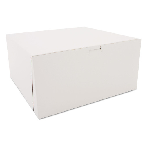 SCT White One-Piece Non-Window Bakery Boxes， 12 x 12 x 6， White， Paper， 50/Carton (0989) - Mycitystee