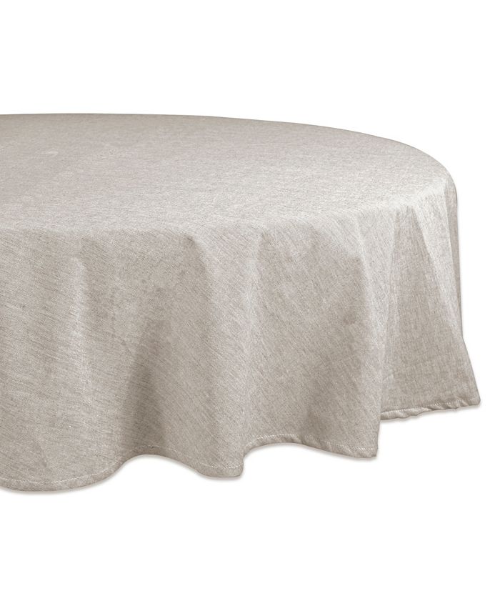 Design Imports Solid Chambray Tablecloth 70