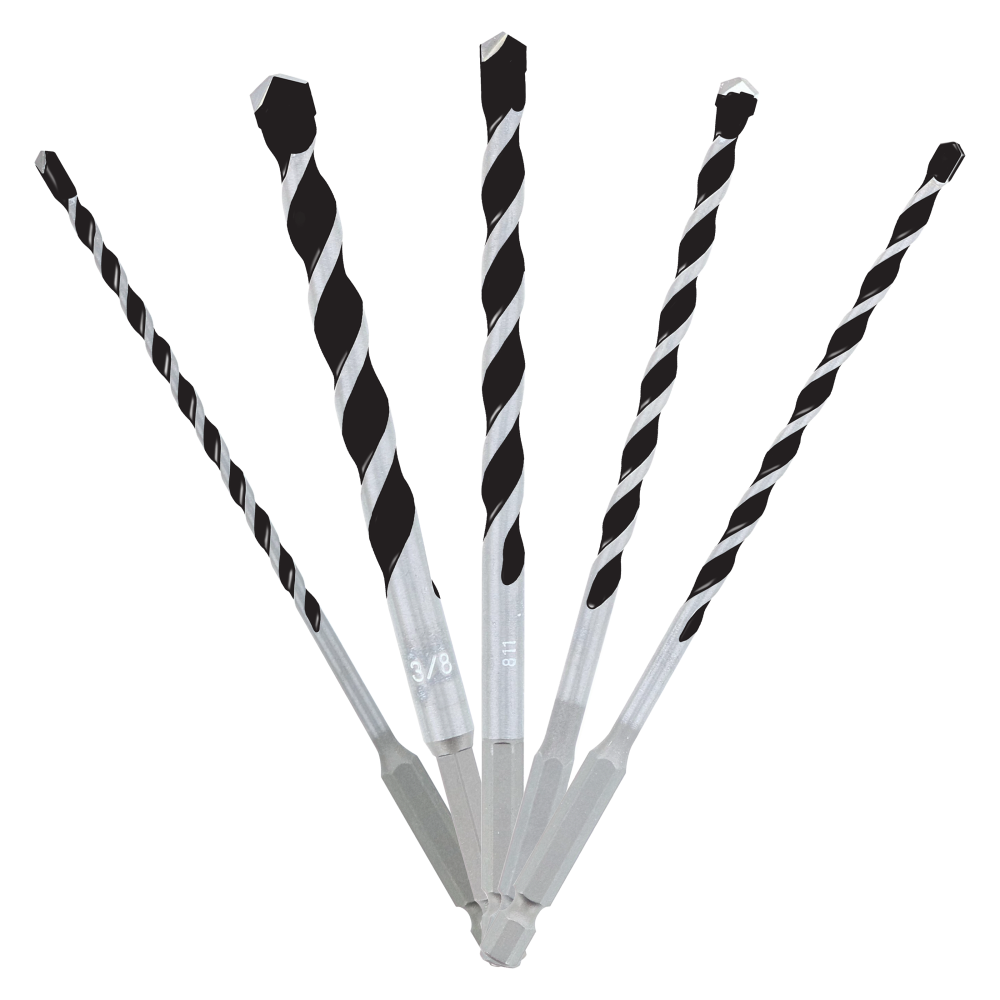 Diablo Tools 5 pc Multi-Material Carbide-Tip Hammer Drill Bit Set - Mycitystee