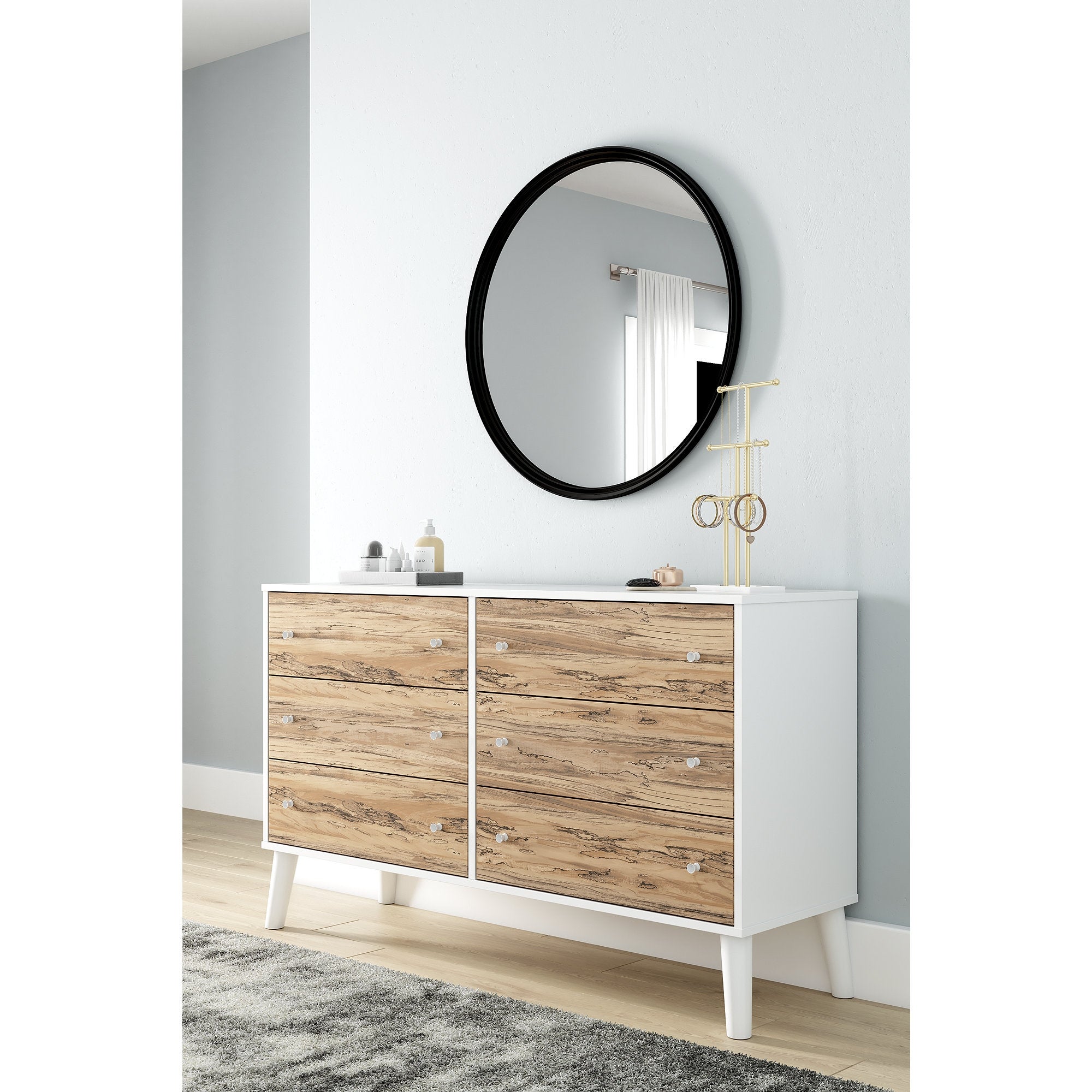 Signature Design by Ashley Piperton Woodgrain 6-drawer Dresser - - 34079734 - Mycitystee