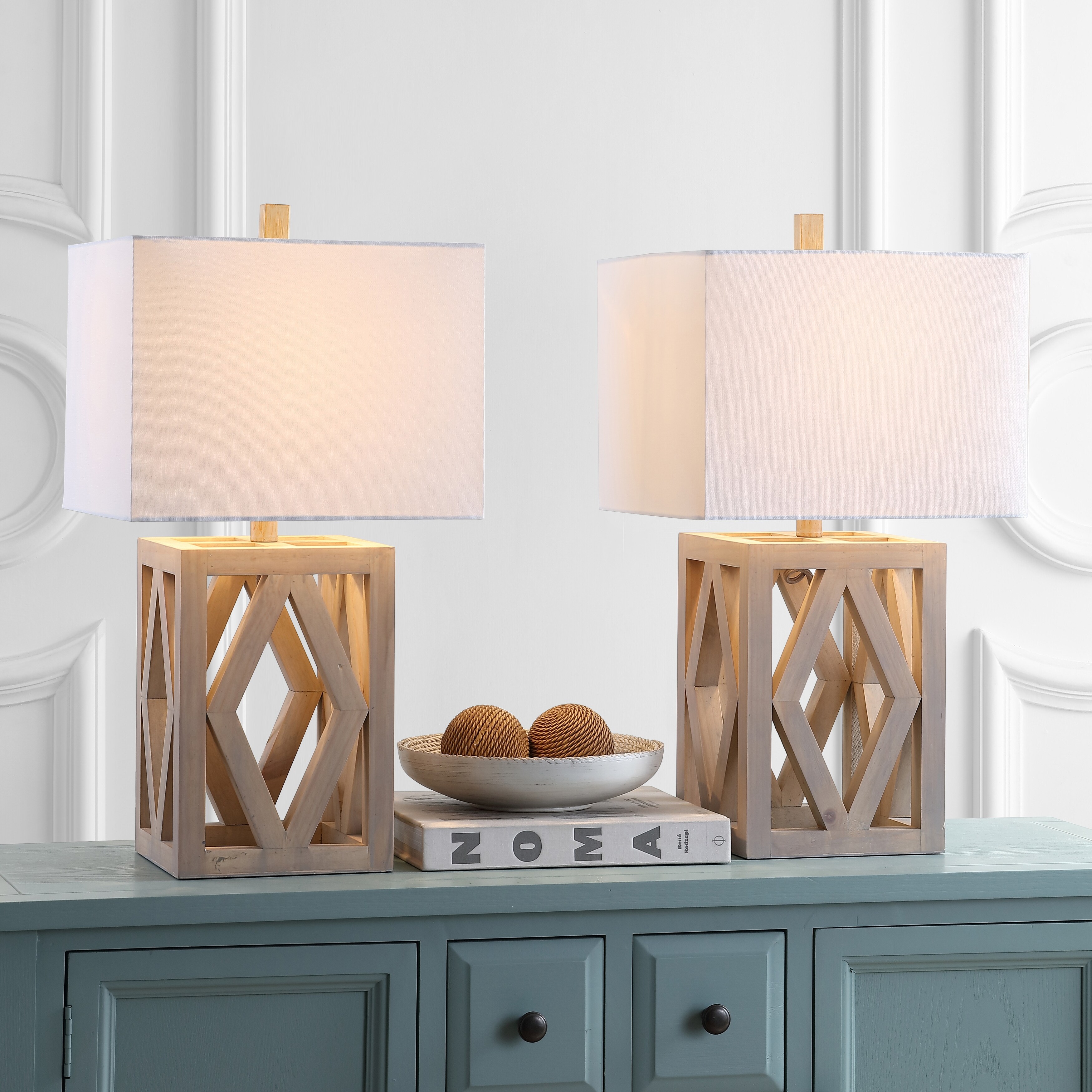 SAFAVIEH Lighting 25-inch Turner LED Table Lamp (Set of 2) - 13