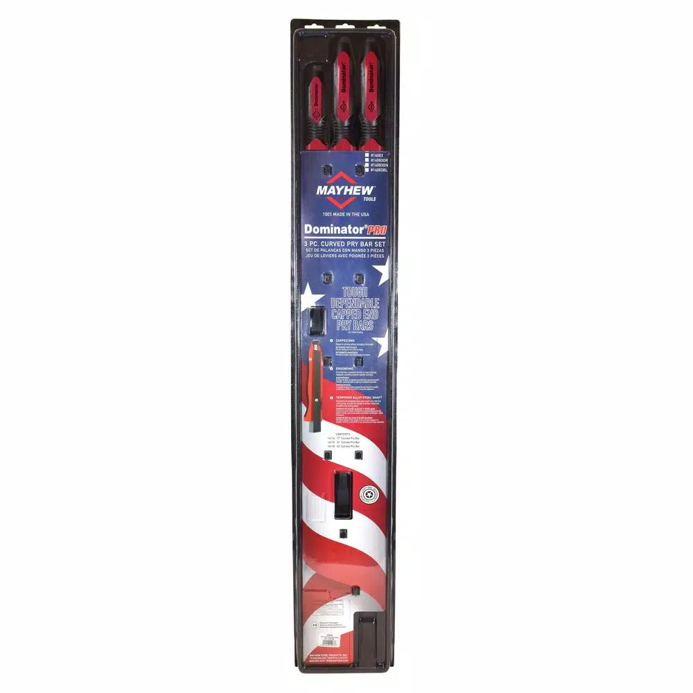 Dominator Dominator Curved Pry Bar Set (17C， 31C， 42C) (3-Pieces) and#8211; XDC Depot - Mycitystee