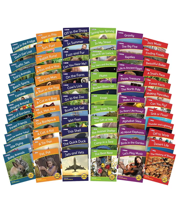 Junior Learning Letters and Sounds Non-Fiction Educational Learning Boxed Set 2， 72 Pieces - Mycitystee
