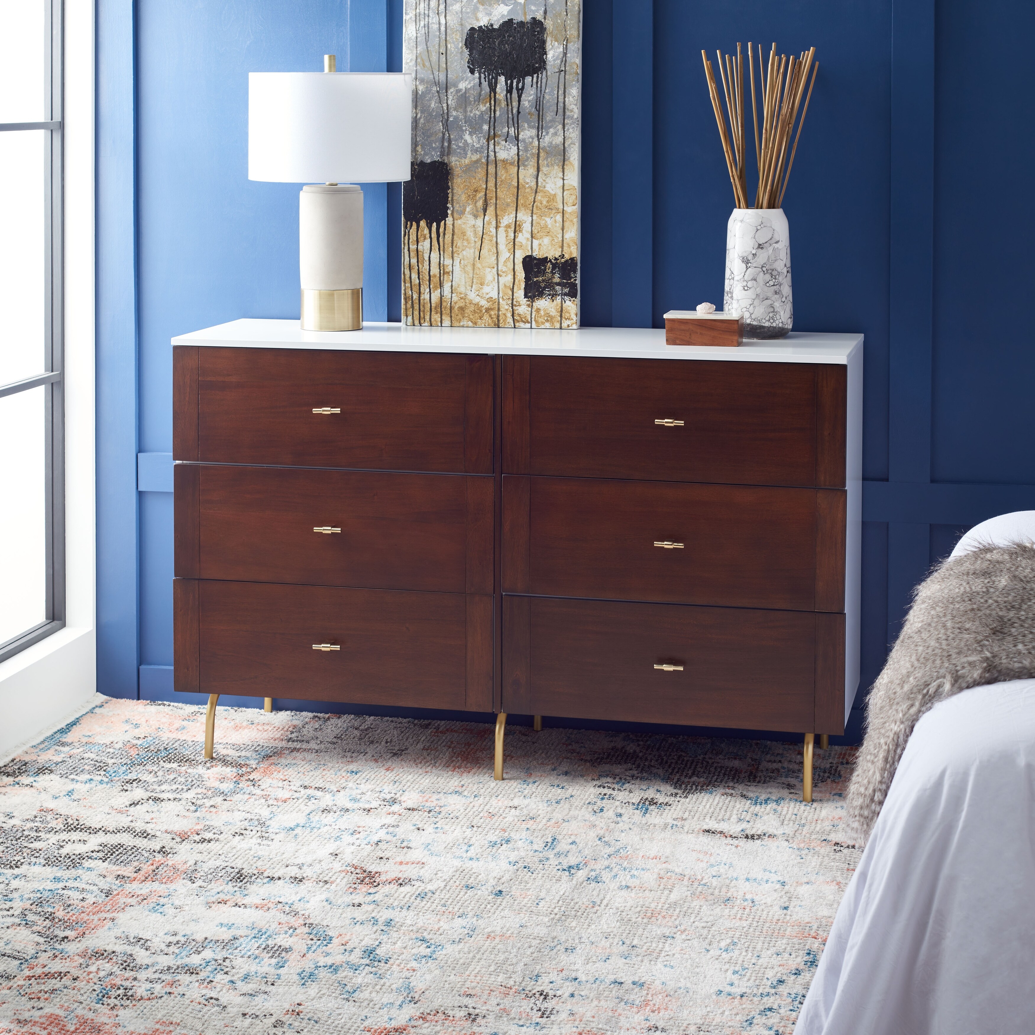 SAFAVIEH Genevieve 6 Drawer Dresser - - 34559134 - Mycitystee